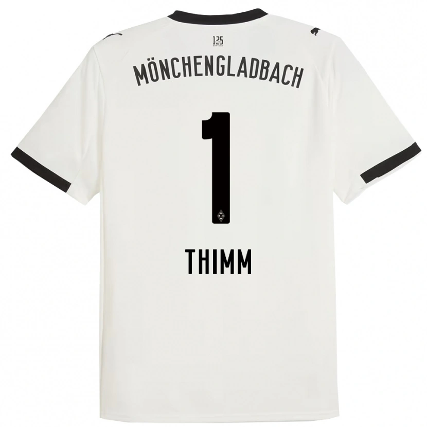 Danxen Mujer Camiseta Joshua Thimm #1 Blanco Negro 1ª Equipación 2025/26 La Camisa