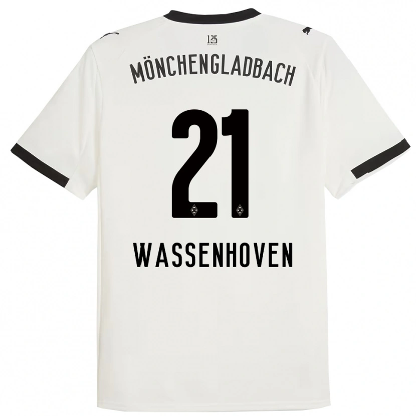Danxen Mujer Camiseta Michelle Wassenhoven #21 Blanco Negro 1ª Equipación 2025/26 La Camisa