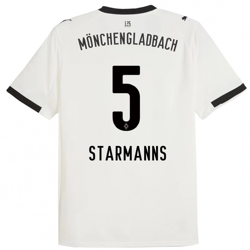 Danxen Mujer Camiseta Sandra Starmanns #5 Blanco Negro 1ª Equipación 2025/26 La Camisa