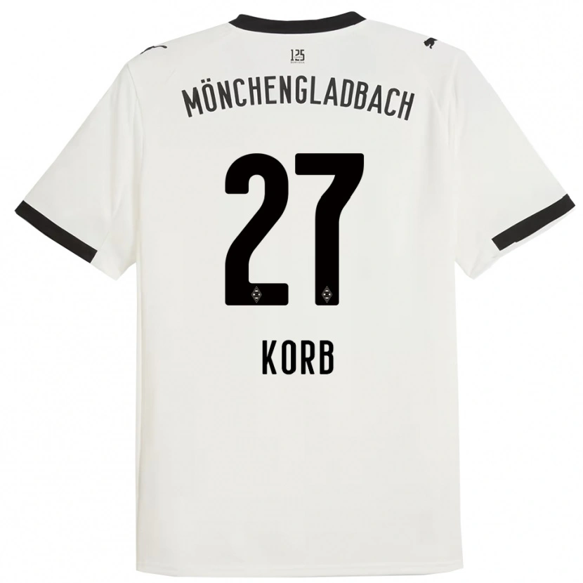 Danxen Mujer Camiseta Julian Korb #27 Blanco Negro 1ª Equipación 2025/26 La Camisa