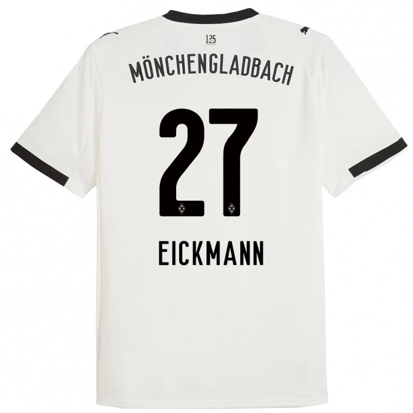 Danxen Mujer Camiseta Mia Eickmann #27 Blanco Negro 1ª Equipación 2025/26 La Camisa