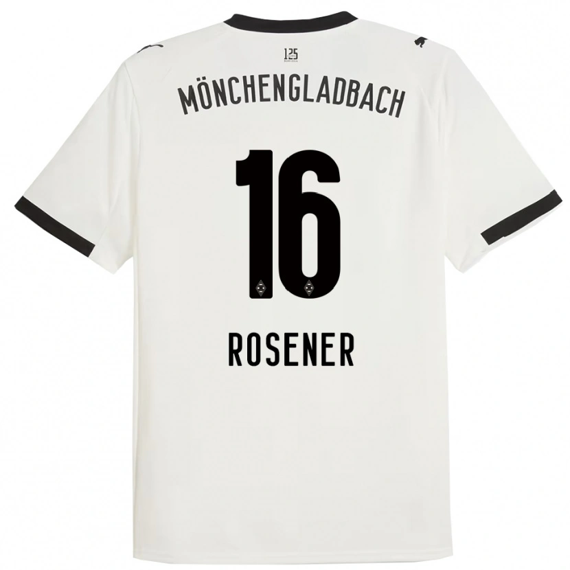 Danxen Mujer Camiseta Chiara Rösener #16 Blanco Negro 1ª Equipación 2025/26 La Camisa