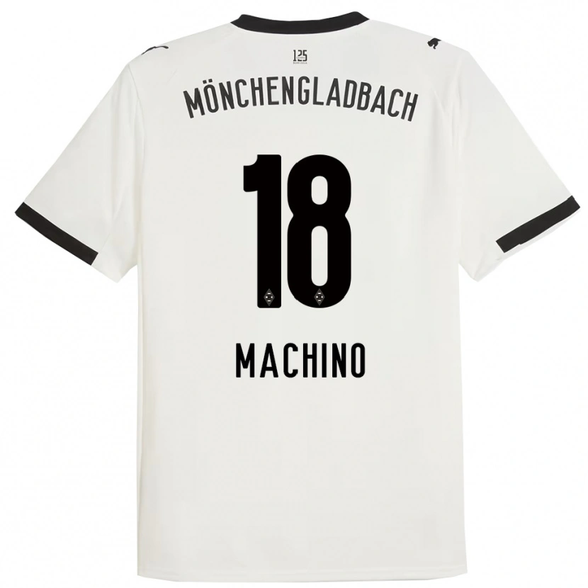 Danxen Mujer Camiseta Shuto Machino #18 Blanco Negro 1ª Equipación 2025/26 La Camisa