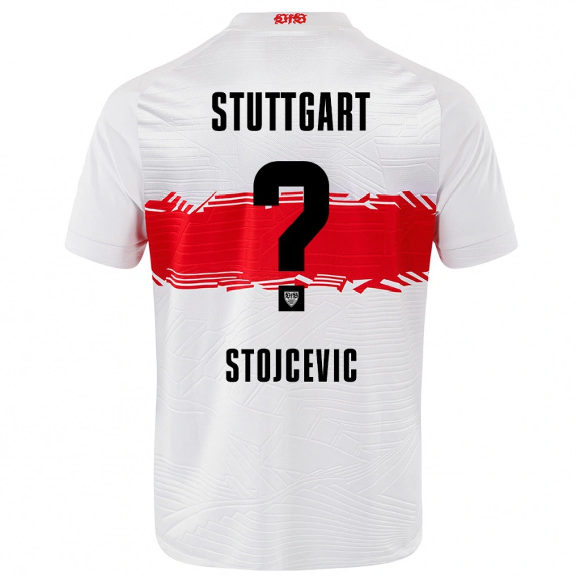 Danxen Mujer Camiseta Martin Stojcevic #0 Blanco Rojo 1ª Equipación 2025/26 La Camisa