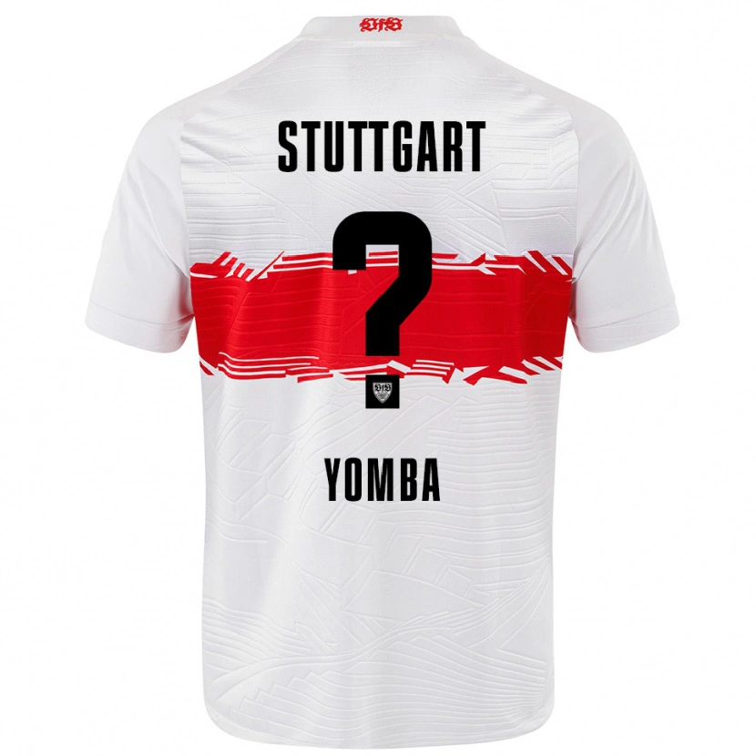 Danxen Mujer Camiseta Jeremy Noah Djeukui Yomba #0 Blanco Rojo 1ª Equipación 2025/26 La Camisa