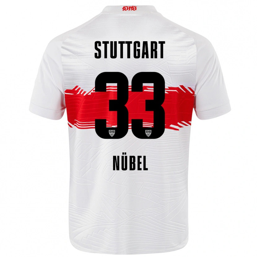 Danxen Mujer Camiseta Alexander Nübel #33 Blanco Rojo 1ª Equipación 2025/26 La Camisa