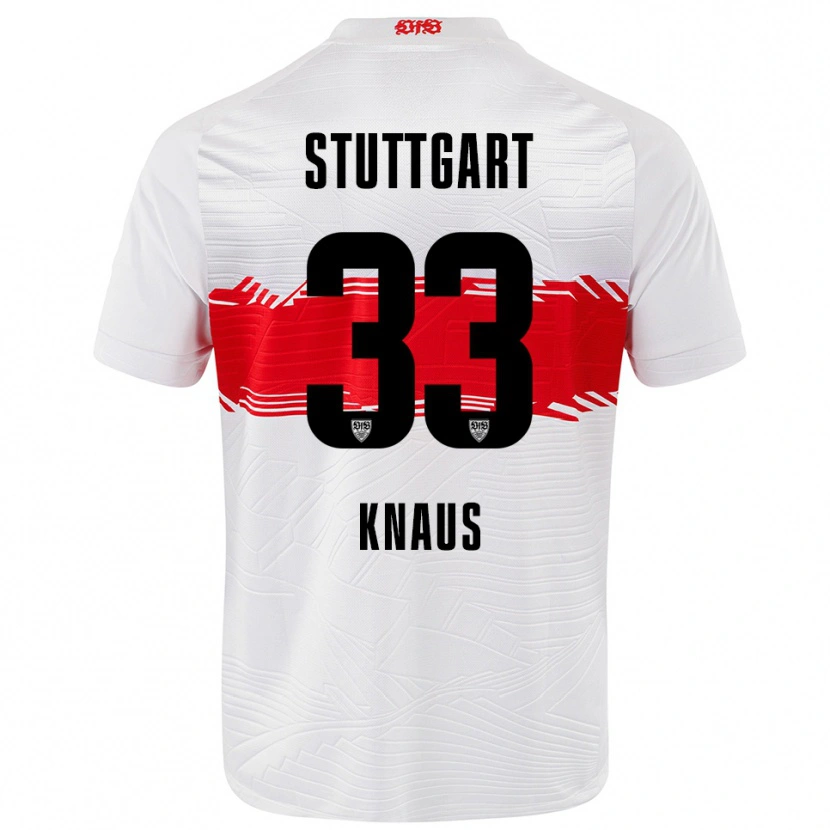 Danxen Mujer Camiseta Jessica Knaus #33 Blanco Rojo 1ª Equipación 2025/26 La Camisa