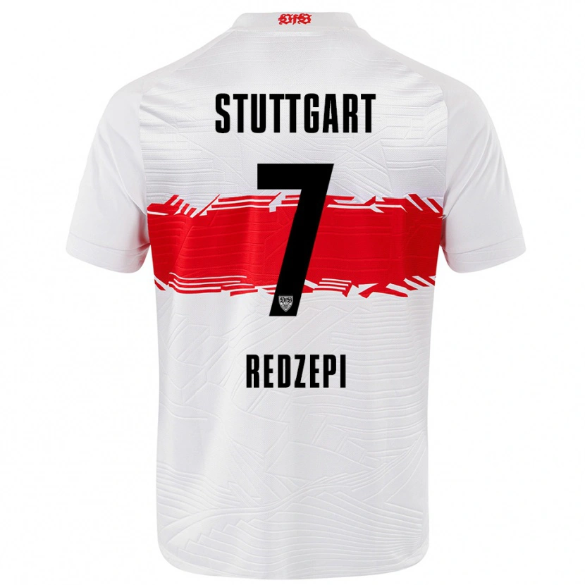 Danxen Mujer Camiseta Dafina Redzepi #7 Blanco Rojo 1ª Equipación 2025/26 La Camisa