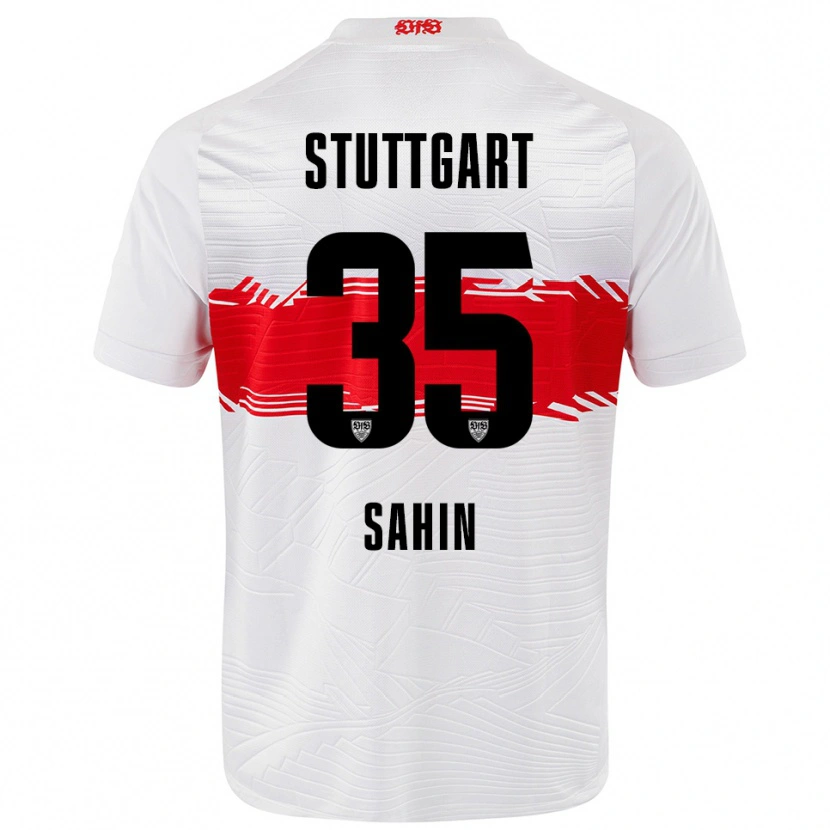 Danxen Mujer Camiseta Mehmet Sahin #35 Blanco Rojo 1ª Equipación 2025/26 La Camisa