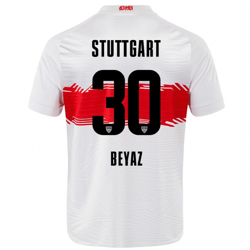 Danxen Mujer Camiseta Ömer Beyaz #30 Blanco Rojo 1ª Equipación 2025/26 La Camisa