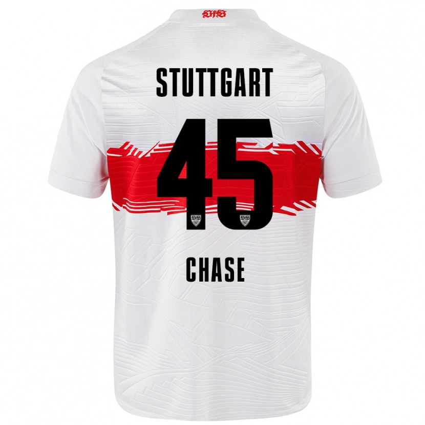 Danxen Mujer Camiseta Anrie Chase #45 Blanco Rojo 1ª Equipación 2025/26 La Camisa