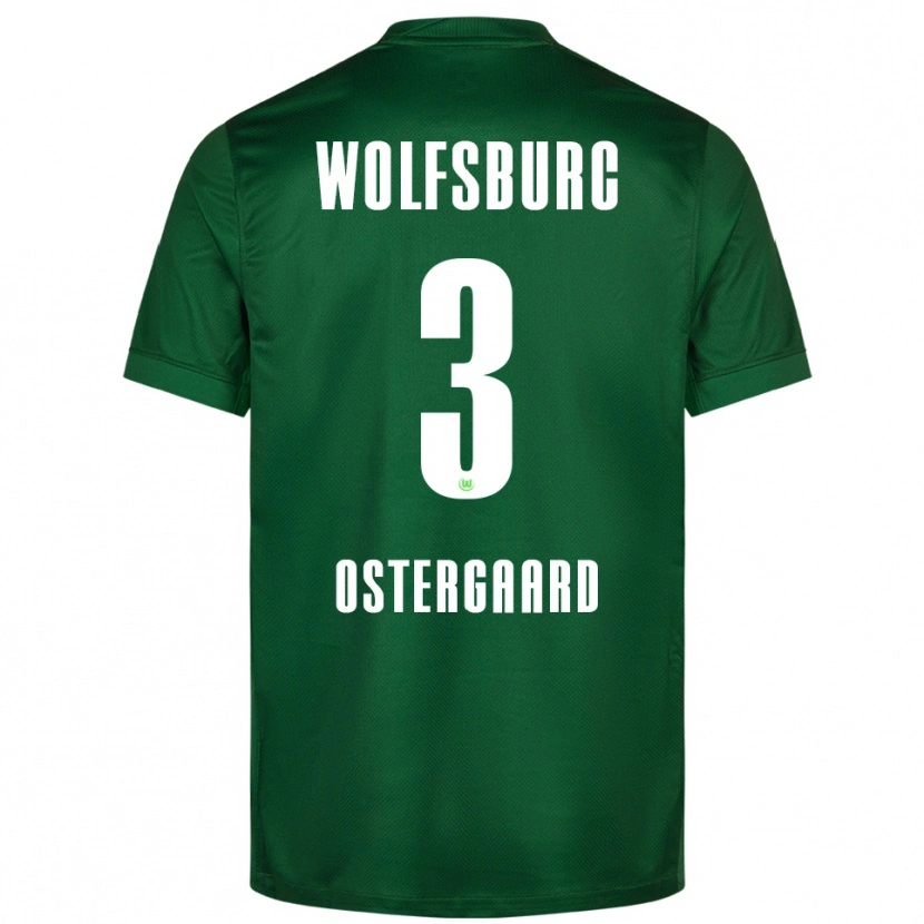 Danxen Mujer Camiseta Christian Östergaard #3 Verde Blanco 1ª Equipación 2025/26 La Camisa