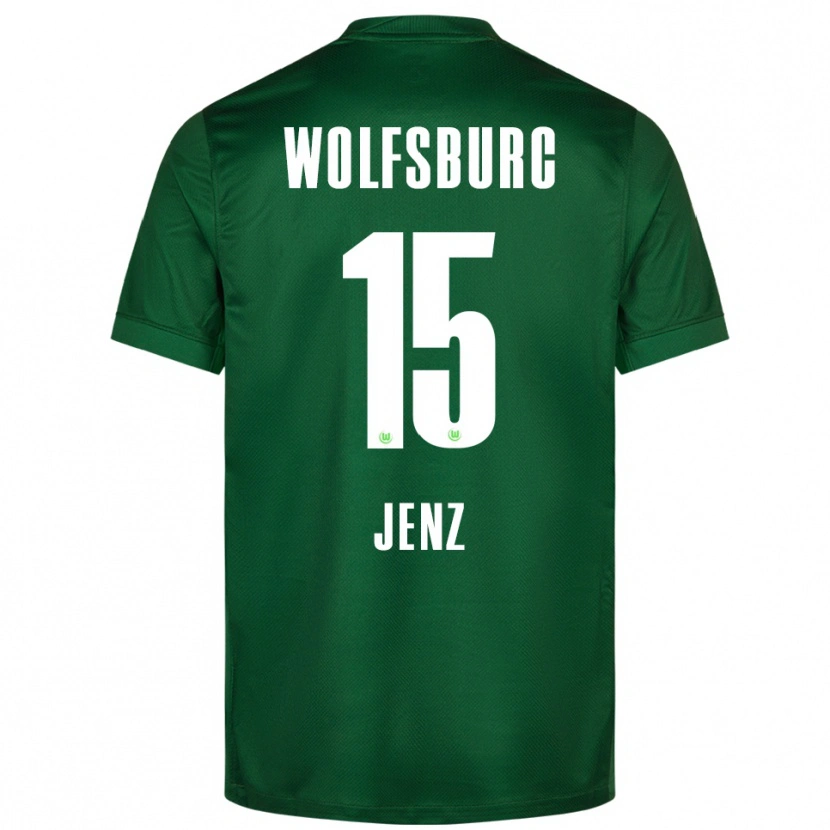 Danxen Mujer Camiseta Moritz Jenz #15 Verde Blanco 1ª Equipación 2025/26 La Camisa