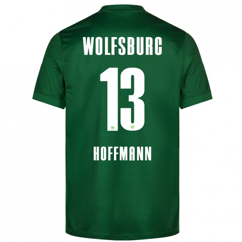 Danxen Mujer Camiseta Nils Hoffmann #13 Verde Blanco 1ª Equipación 2025/26 La Camisa