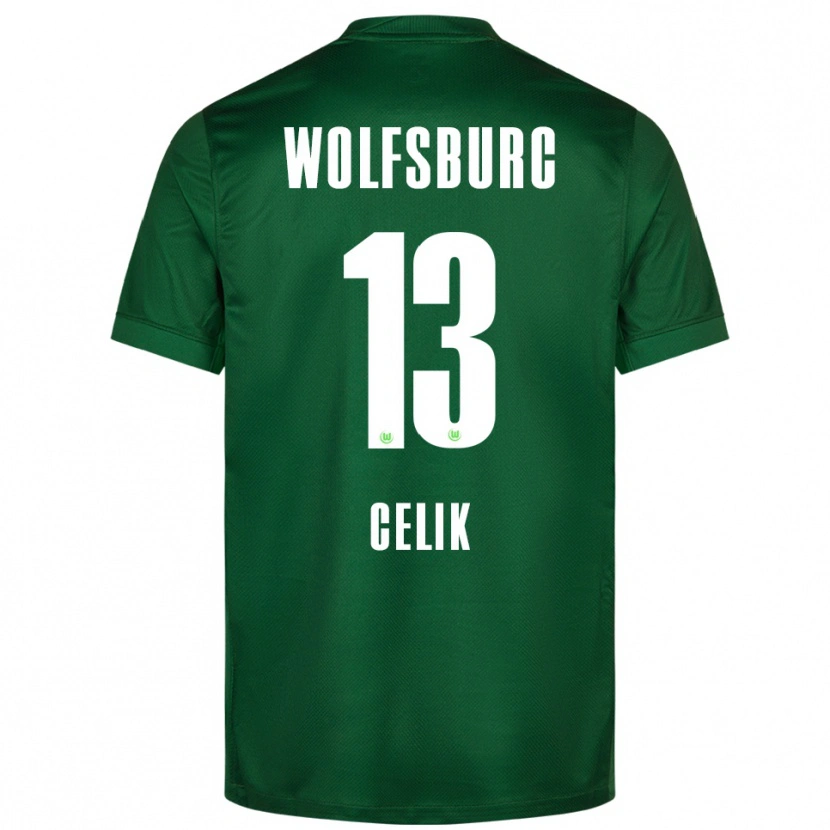 Danxen Mujer Camiseta Dennis Celik #13 Verde Blanco 1ª Equipación 2025/26 La Camisa