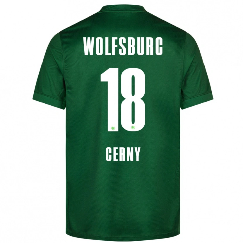 Danxen Mujer Camiseta Vaclav Cerny #18 Verde Blanco 1ª Equipación 2025/26 La Camisa