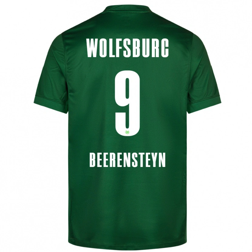 Danxen Mujer Camiseta Lineth Beerensteyn #9 Verde Blanco 1ª Equipación 2025/26 La Camisa