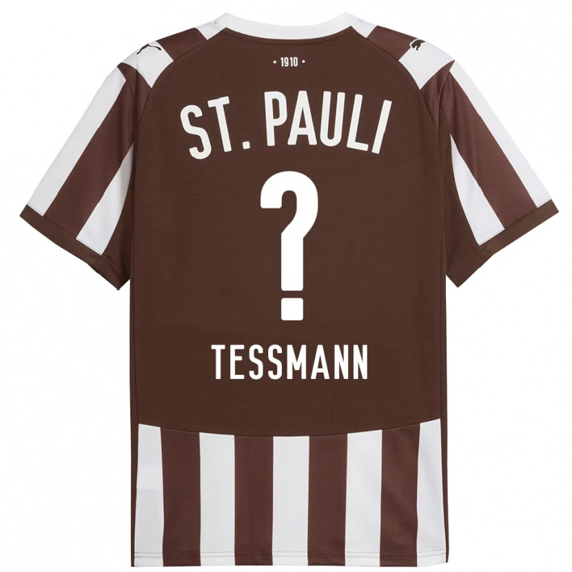 Danxen Mujer Camiseta Niklas Teßmann #0 Café Blanco 1ª Equipación 2025/26 La Camisa