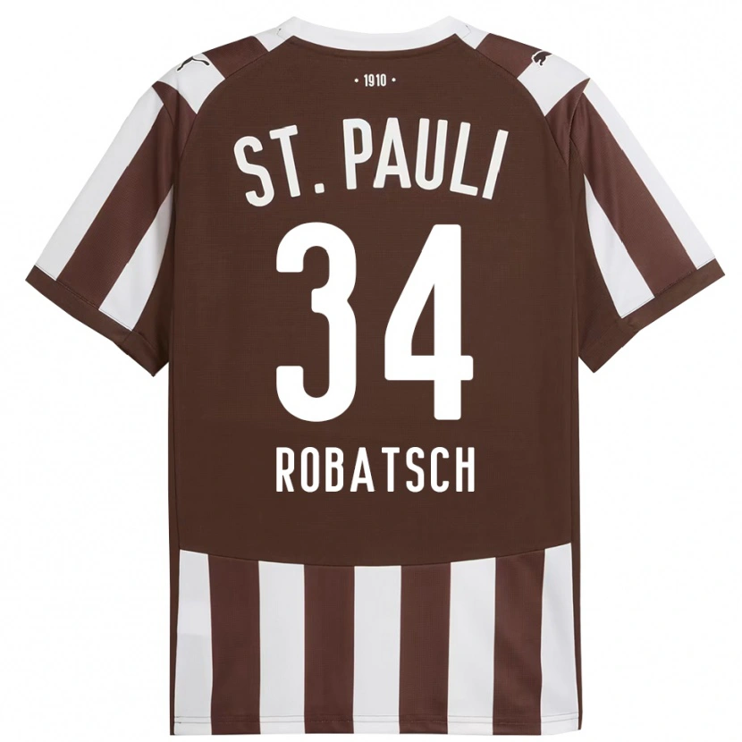 Danxen Mujer Camiseta Jannik Robatsch #34 Café Blanco 1ª Equipación 2025/26 La Camisa