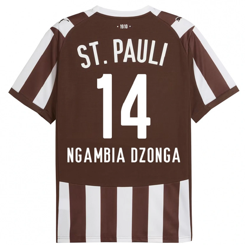 Danxen Mujer Camiseta Sisco Ngambia Dzonga #14 Café Blanco 1ª Equipación 2025/26 La Camisa