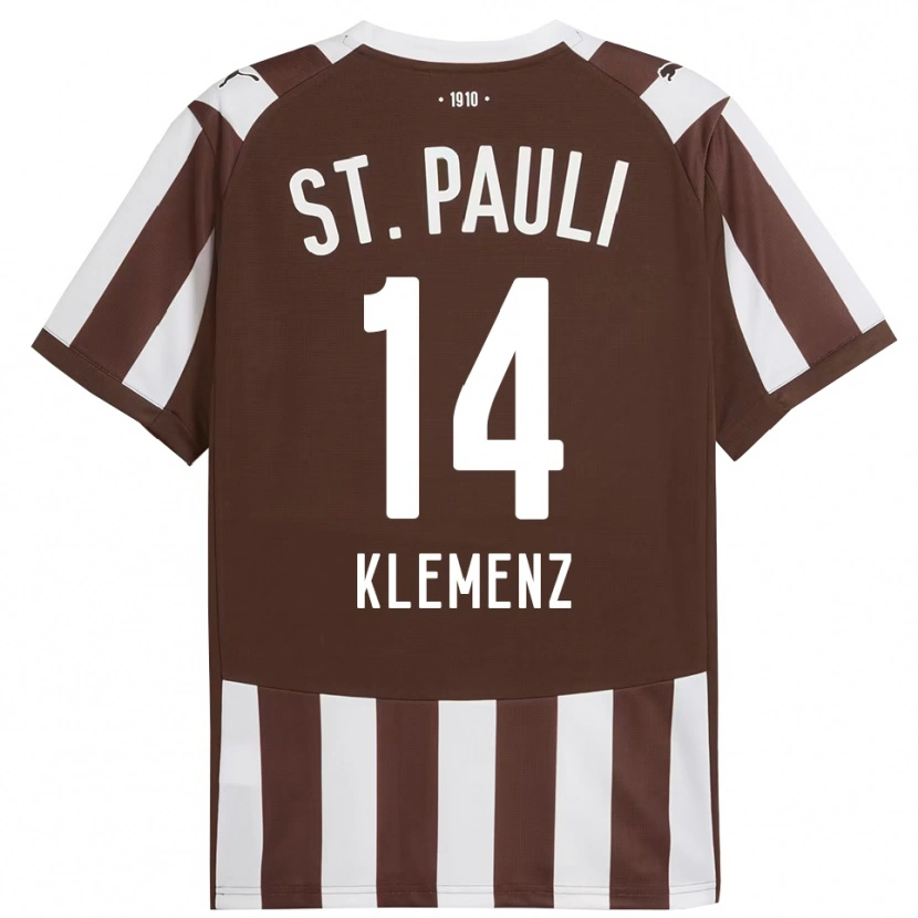 Danxen Mujer Camiseta Julian Klemenz #14 Café Blanco 1ª Equipación 2025/26 La Camisa