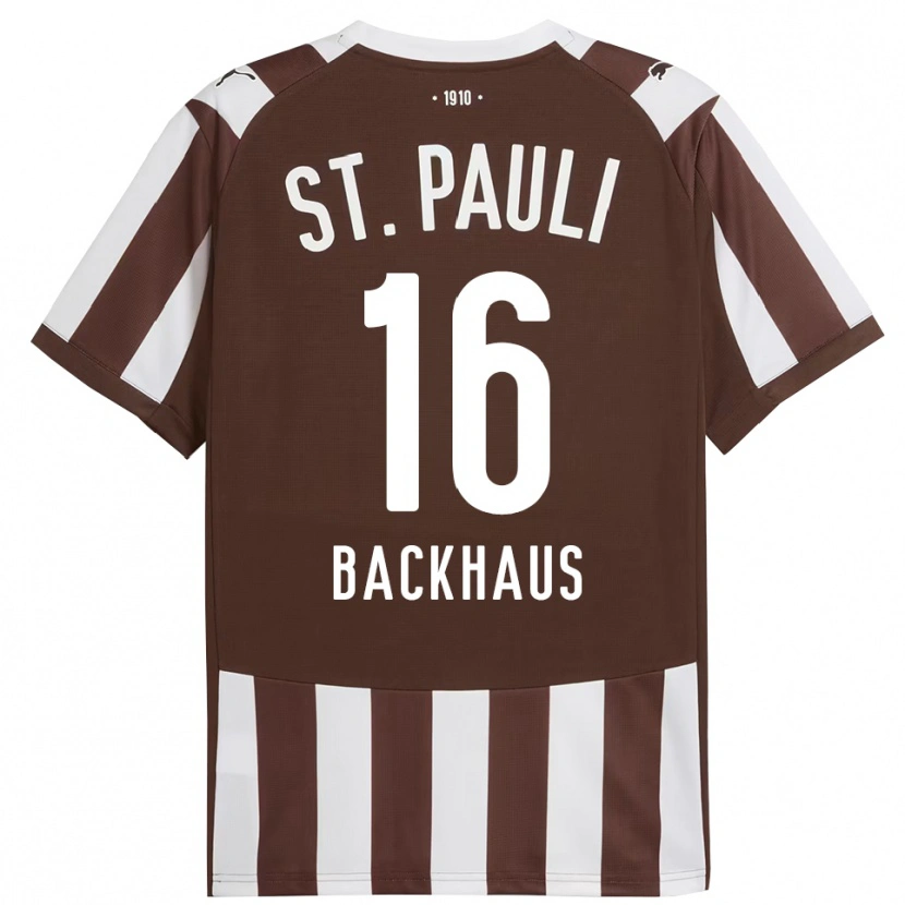 Danxen Mujer Camiseta Ols Backhaus #16 Café Blanco 1ª Equipación 2025/26 La Camisa