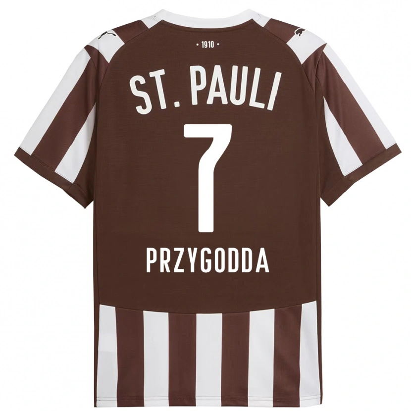 Danxen Mujer Camiseta Claudio Fabrizio Gonzalez Przygodda #7 Café Blanco 1ª Equipación 2025/26 La Camisa