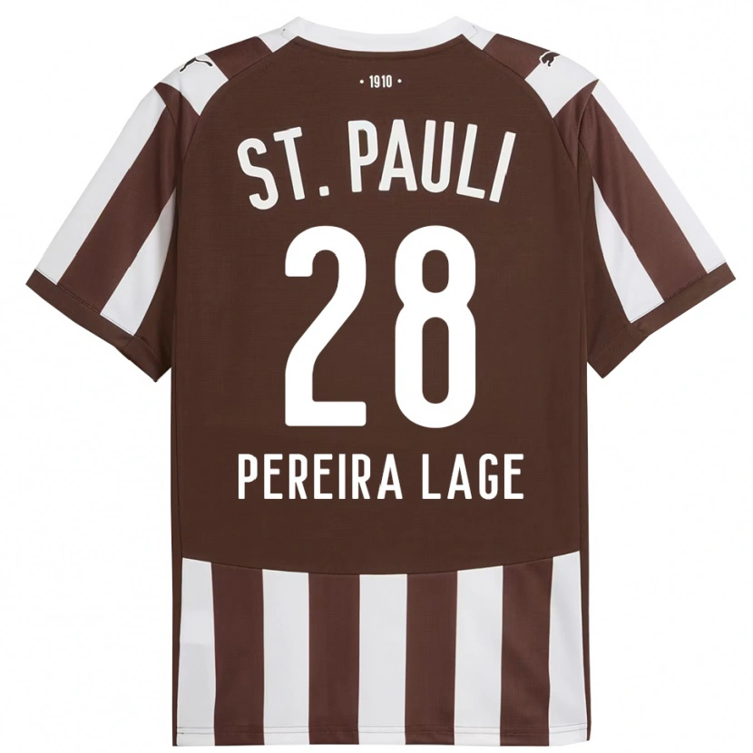 Danxen Mujer Camiseta Mathias Pereira Lage #28 Café Blanco 1ª Equipación 2025/26 La Camisa