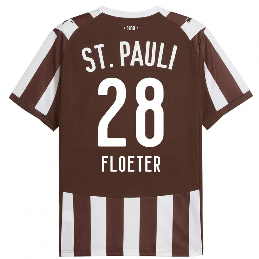 Danxen Mujer Camiseta Joline Floeter #28 Café Blanco 1ª Equipación 2025/26 La Camisa