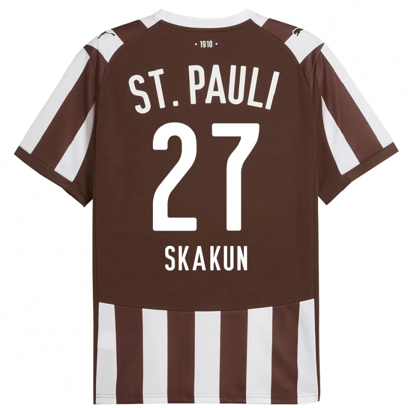 Danxen Mujer Camiseta Oleg Skakun #27 Café Blanco 1ª Equipación 2025/26 La Camisa
