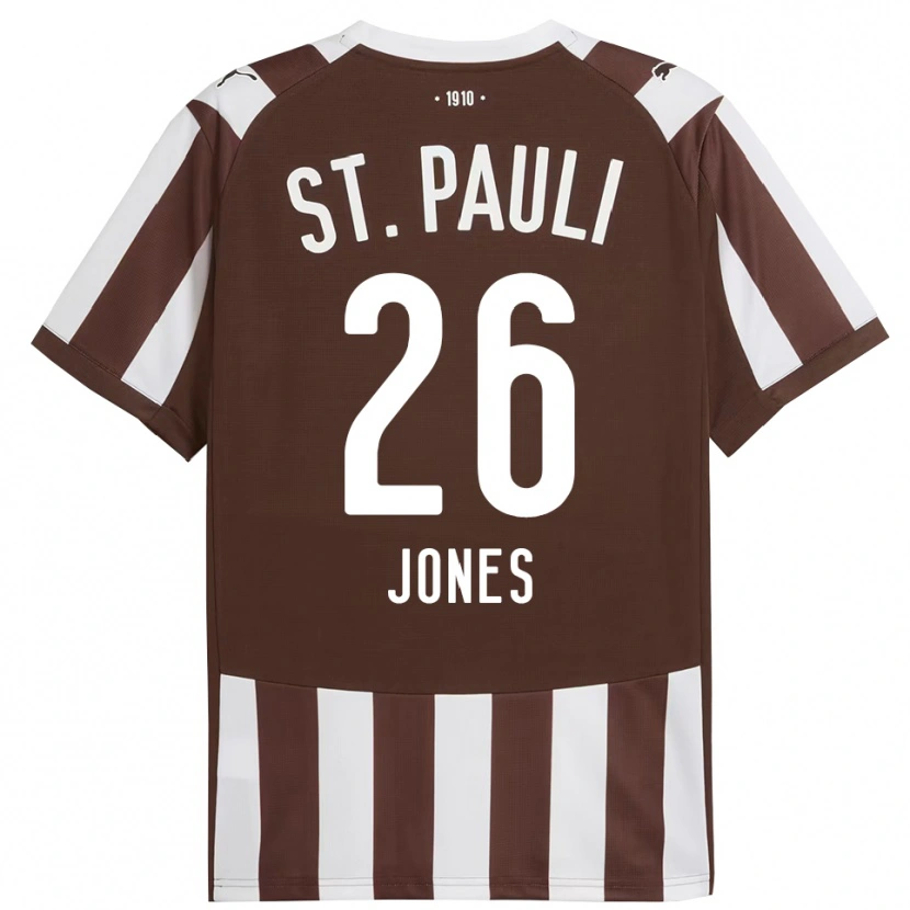 Danxen Mujer Camiseta Ricky-Jade Jones #26 Café Blanco 1ª Equipación 2025/26 La Camisa