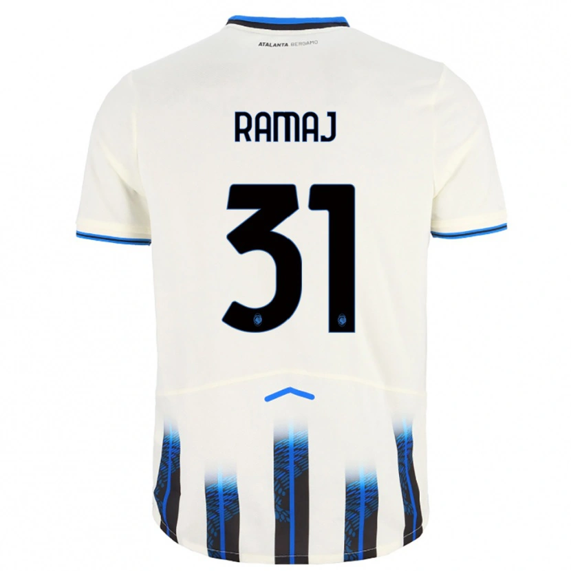 Danxen Mujer Camiseta Gabriel Ramaj #31 Blanco Azul 2ª Equipación 2025/26 La Camisa