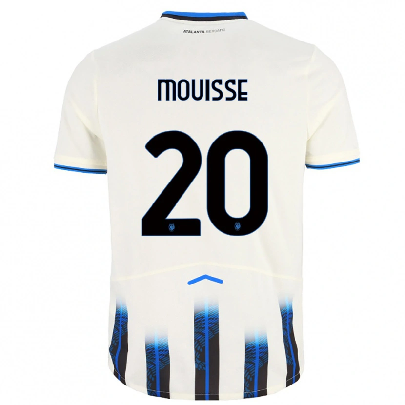 Danxen Mujer Camiseta Samir Mouisse #20 Blanco Azul 2ª Equipación 2025/26 La Camisa
