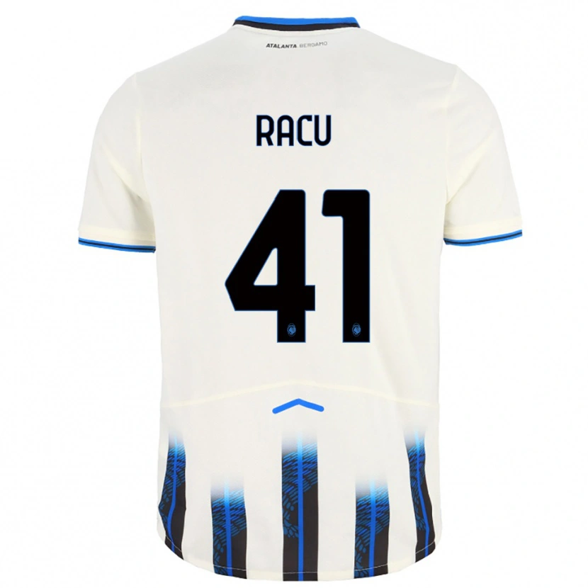 Danxen Mujer Camiseta Andrei Racu #41 Blanco Azul 2ª Equipación 2025/26 La Camisa
