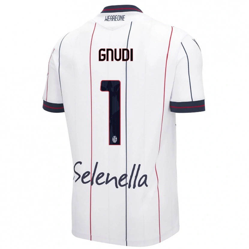 Danxen Mujer Camiseta Riccardo Gnudi #1 Blanco Azul Real 2ª Equipación 2025/26 La Camisa