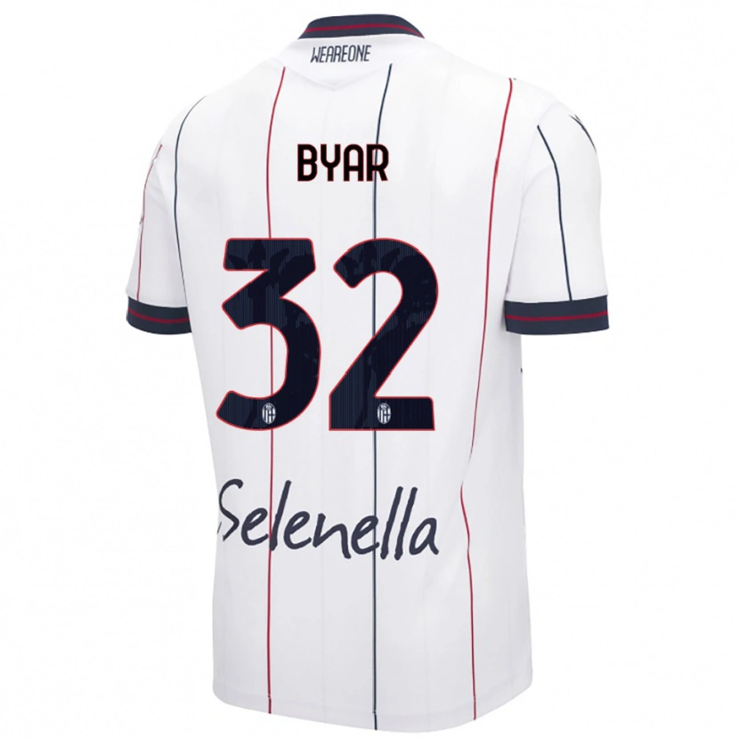 Danxen Mujer Camiseta Naïm Byar #32 Blanco Azul Real 2ª Equipación 2025/26 La Camisa