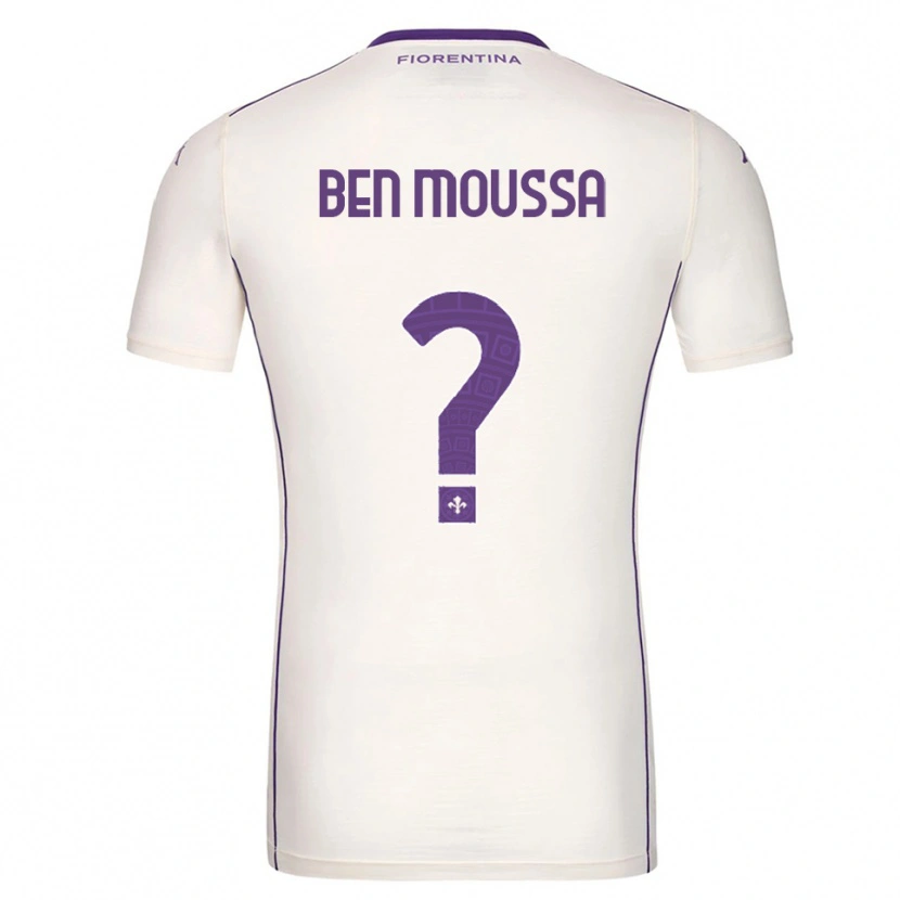 Danxen Mujer Camiseta Mehdi Ben Moussa #0 Blanco Púrpura Rojo 2ª Equipación 2025/26 La Camisa