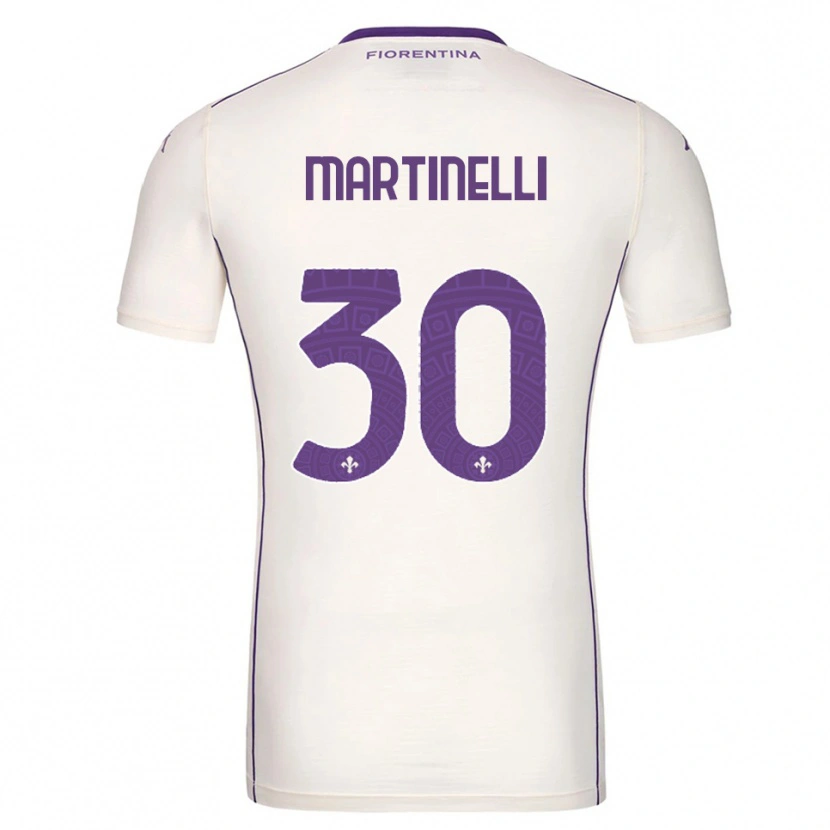 Danxen Mujer Camiseta Tommaso Martinelli #30 Blanco Púrpura Rojo 2ª Equipación 2025/26 La Camisa