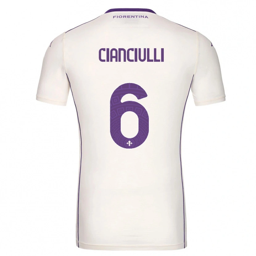 Danxen Mujer Camiseta Salvatore Cianciulli #6 Blanco Púrpura Rojo 2ª Equipación 2025/26 La Camisa