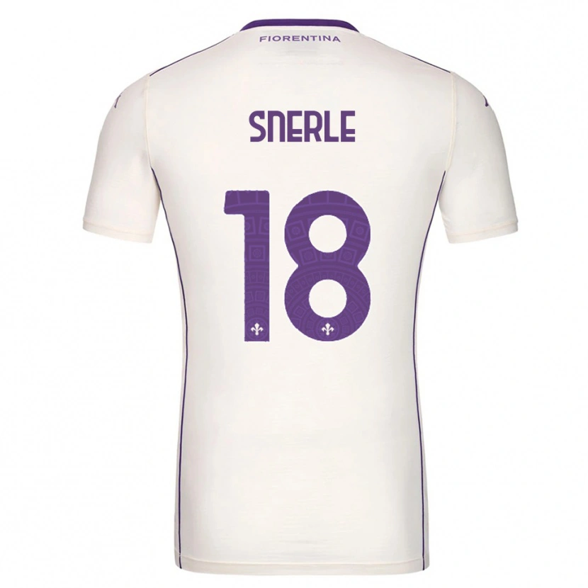 Danxen Mujer Camiseta Emma Strøm Snerle #18 Blanco Púrpura Rojo 2ª Equipación 2025/26 La Camisa