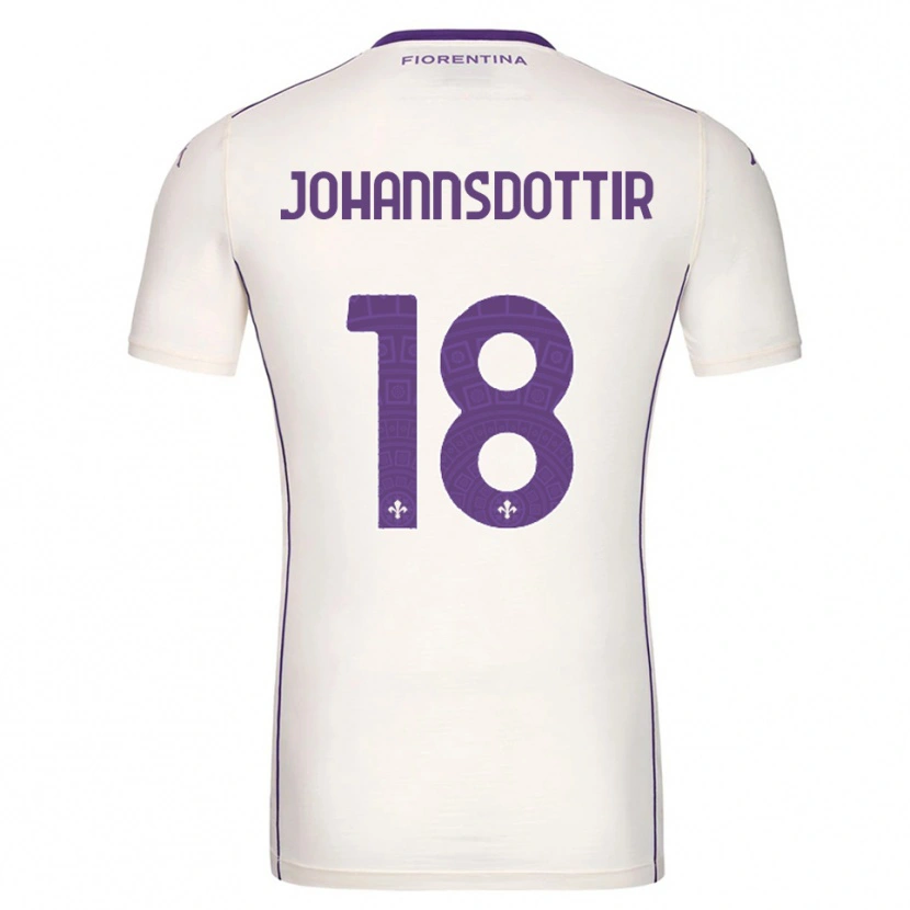 Danxen Mujer Camiseta Alexandra Johannsdottir #18 Blanco Púrpura Rojo 2ª Equipación 2025/26 La Camisa