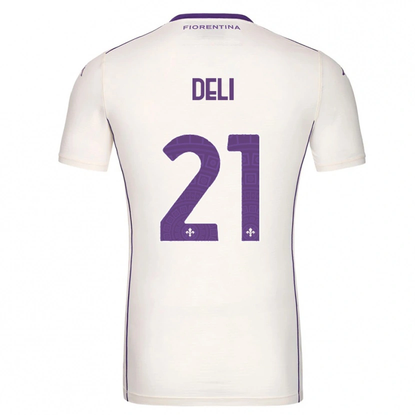 Danxen Mujer Camiseta Lapo Deli #21 Blanco Púrpura Rojo 2ª Equipación 2025/26 La Camisa