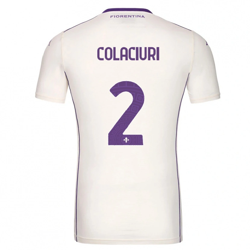 Danxen Mujer Camiseta Gabriele Colaciuri #2 Blanco Púrpura Rojo 2ª Equipación 2025/26 La Camisa