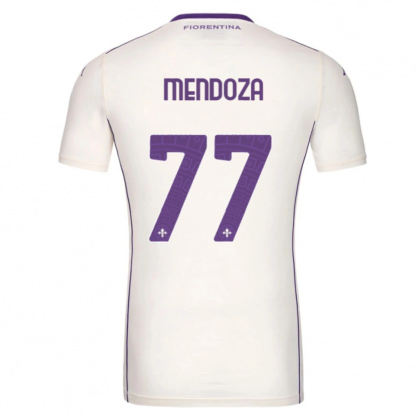Danxen Mujer Camiseta William Mendoza #77 Blanco Púrpura Rojo 2ª Equipación 2025/26 La Camisa