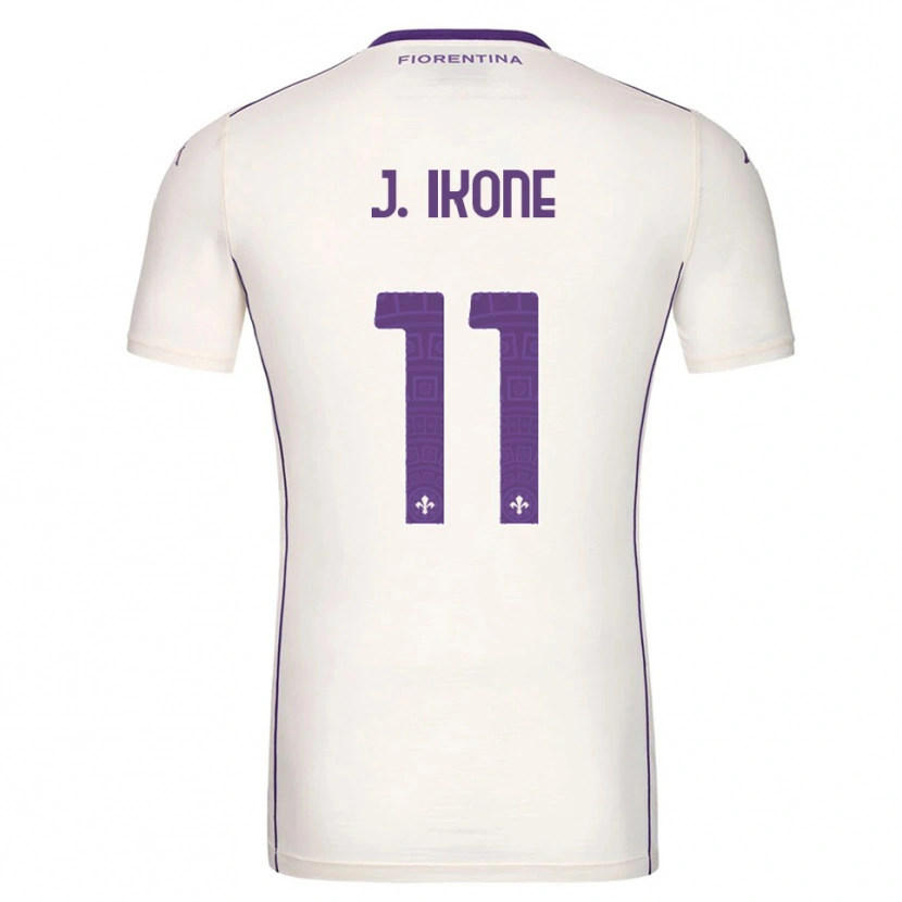 Danxen Mujer Camiseta Jonathan Ikoné #11 Blanco Púrpura Rojo 2ª Equipación 2025/26 La Camisa