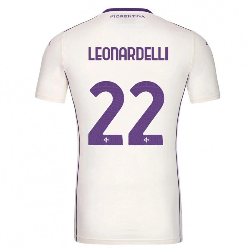 Danxen Mujer Camiseta Pietro Leonardelli #22 Blanco Púrpura Rojo 2ª Equipación 2025/26 La Camisa