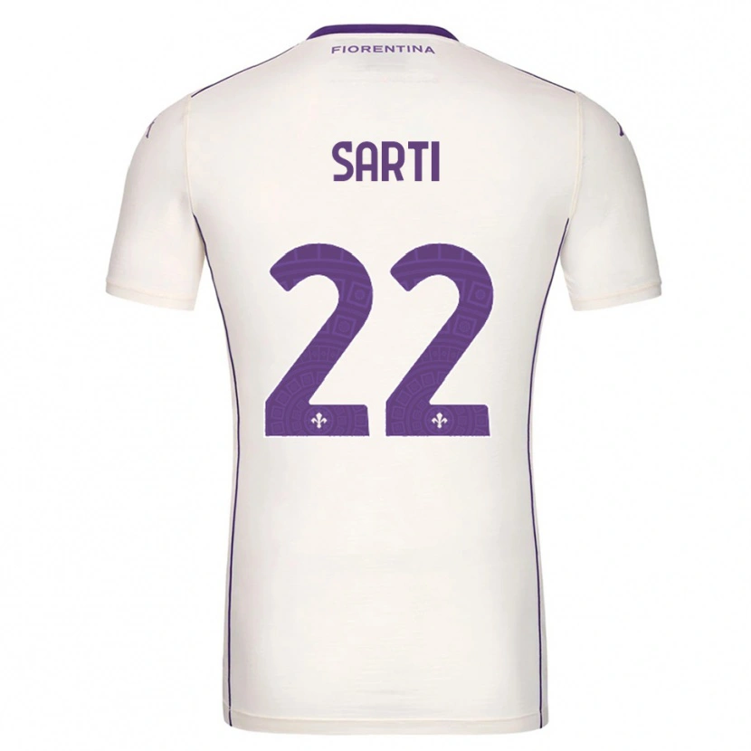 Danxen Mujer Camiseta Alessia Sarti #22 Blanco Púrpura Rojo 2ª Equipación 2025/26 La Camisa