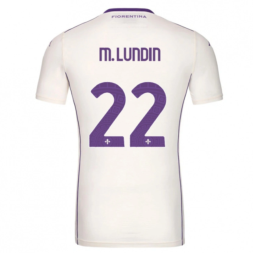 Danxen Mujer Camiseta Karin Maria Lundin #22 Blanco Púrpura Rojo 2ª Equipación 2025/26 La Camisa