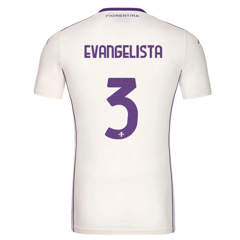 Danxen Mujer Camiseta Carlo Evangelista #3 Blanco Púrpura Rojo 2ª Equipación 2025/26 La Camisa