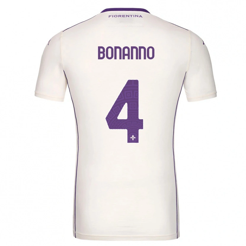 Danxen Mujer Camiseta Piergiorgio Bonanno #4 Blanco Púrpura Rojo 2ª Equipación 2025/26 La Camisa